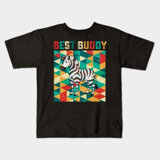 Best Buddy Zebra Kids T-Shirt